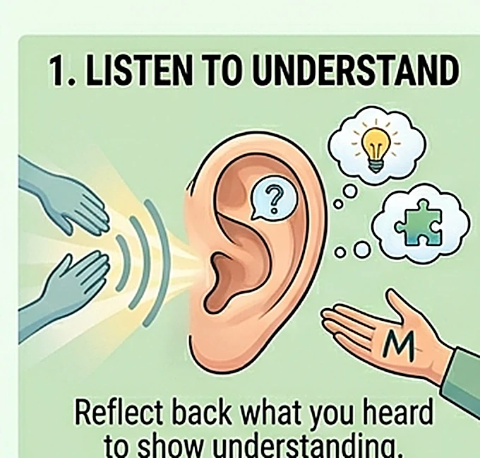 Listen to understand, not to reply